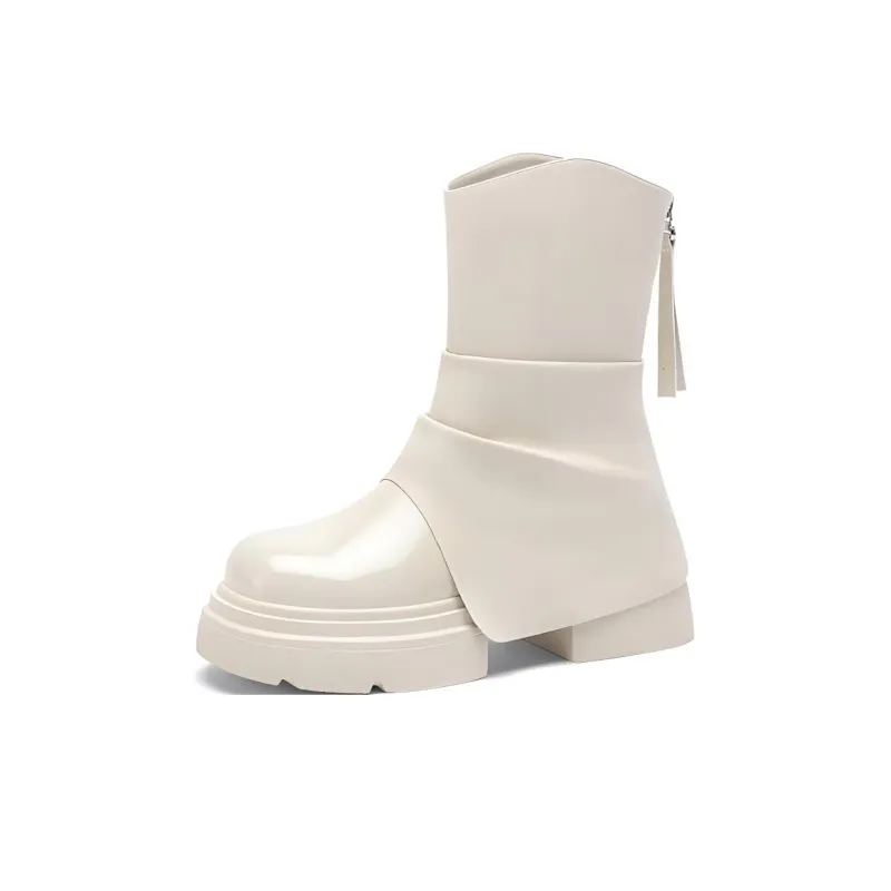 DAPHNE Ankle Boots Women's Ecru/Black-1