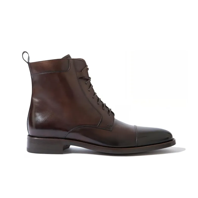 SCAROSSO Totò Lace Up Ankle Boots-1