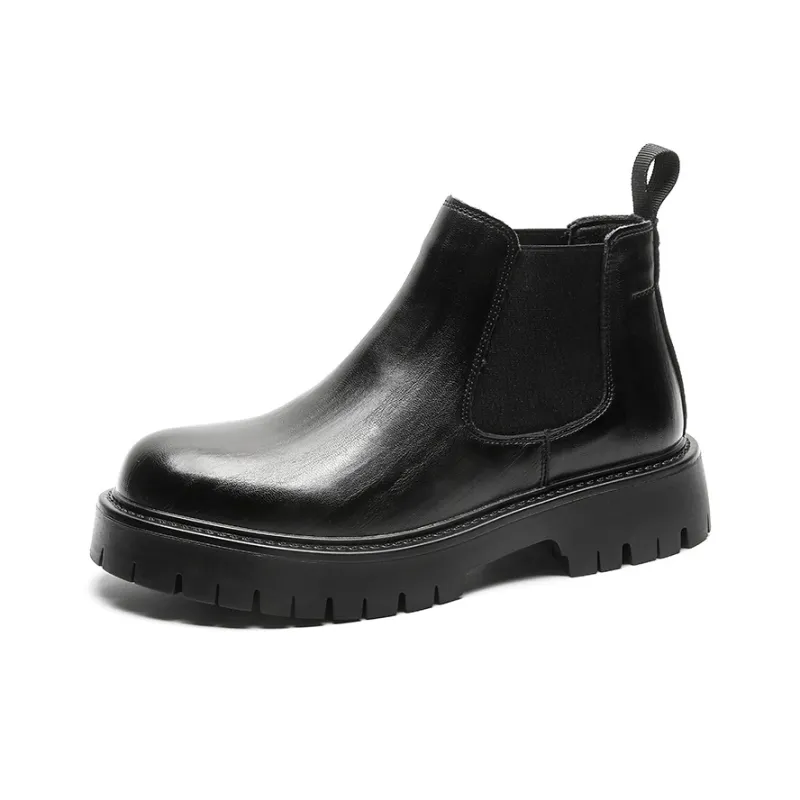WEISHIBANGWEI Short Chelsea Boots Men's-0