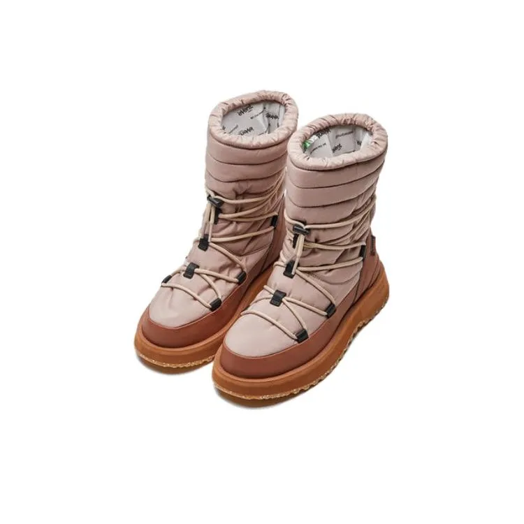 Suicoke Thermal Short Snow Boots Unisex Beige Brown-1