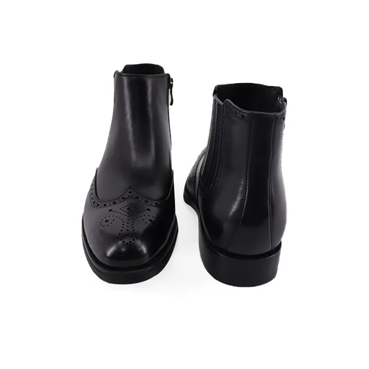 TRANOI Crew Chelsea Boots Men's Black-4