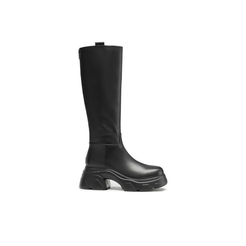 Staccato Knee high Boots Women's Cool And Stylish Black-1