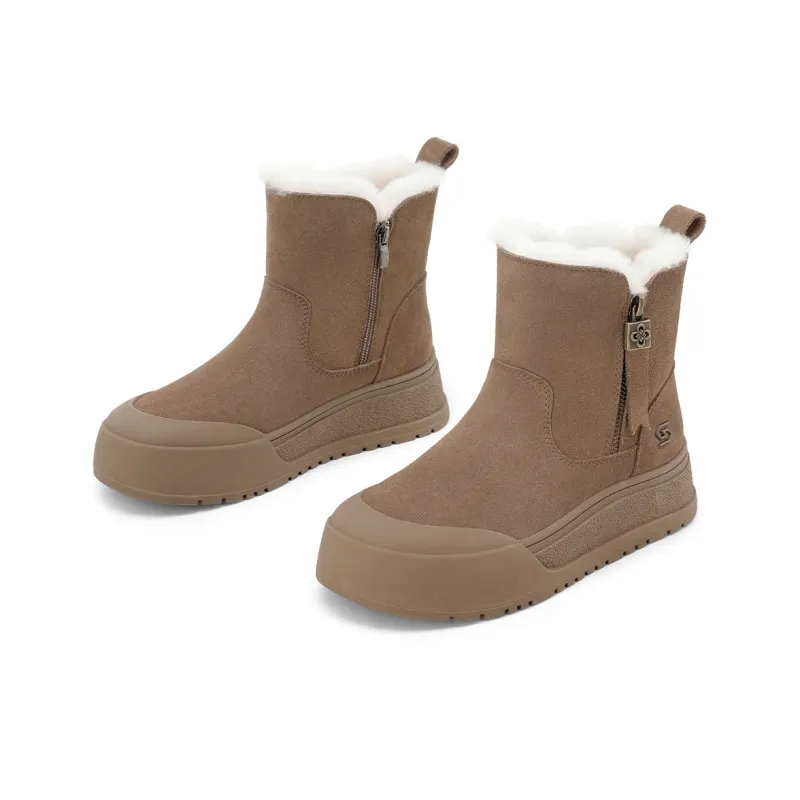 ST&SAT Thermal Abrasion Resistant Height Increasing Coverage Short Snow Boots Women's-7