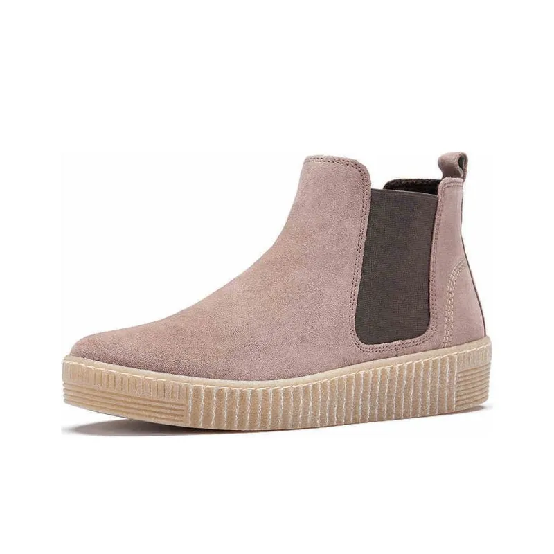 Gabor Jollys Short Chelsea Boots 3.5cm Women's Pink-1
