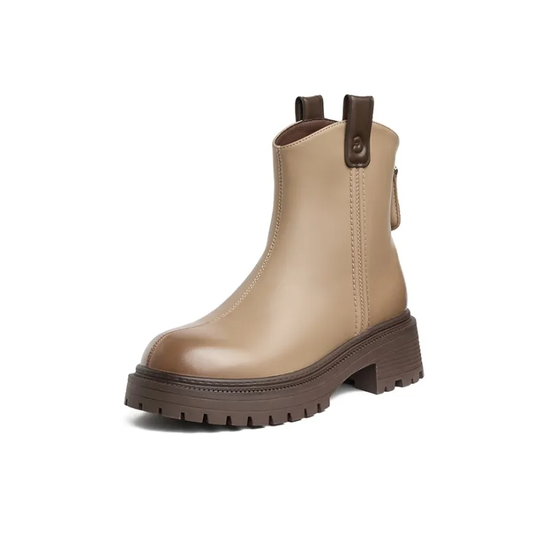 JOSINY Ankle Boots Women's Black/Khaki/Light Brown-4