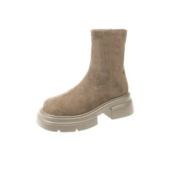 Xingdiman Ankle Boots Women's Khaki, Black