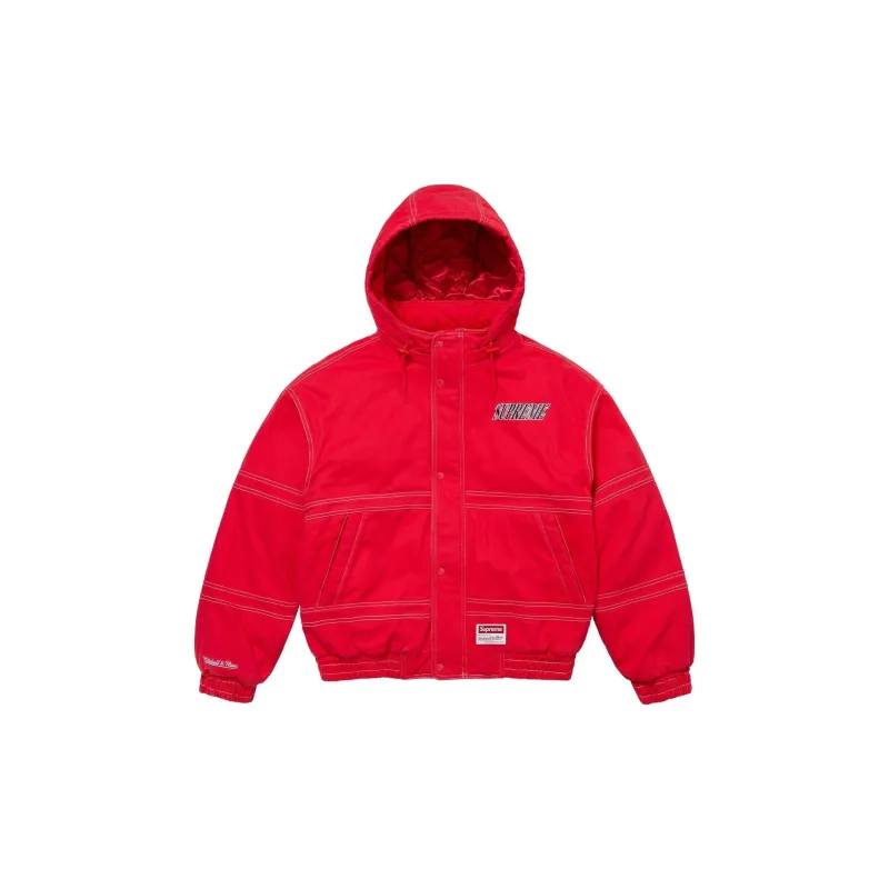 Supreme Mitchell & Ness Twill Stadium Jacket-7