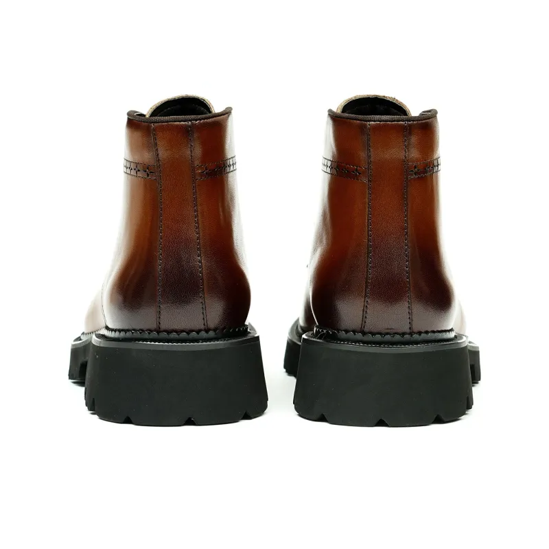 ASTON M.JAZZ Ankle Boots Men Black/Brown-6