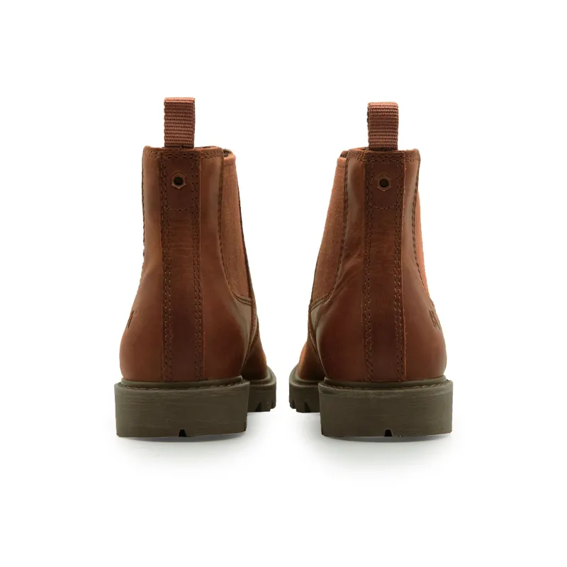 CAT Warm Water Resistant Wear Resistant Cushioning Short Outdoor Boots Women's Brown-3