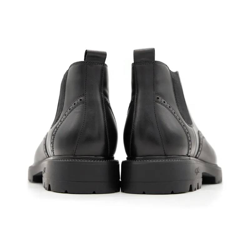Satchi Short Chelsea Boots Men's Black-4