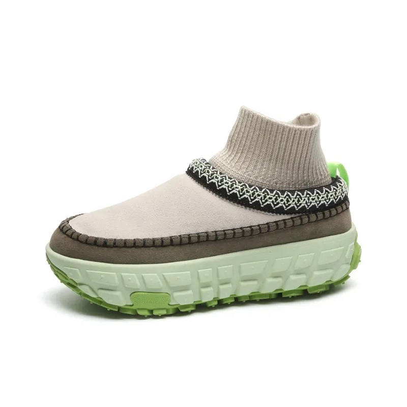 WEISHIBANGWEI Warm Slip Resistant Coverage Short Snow Boots Unisex-15