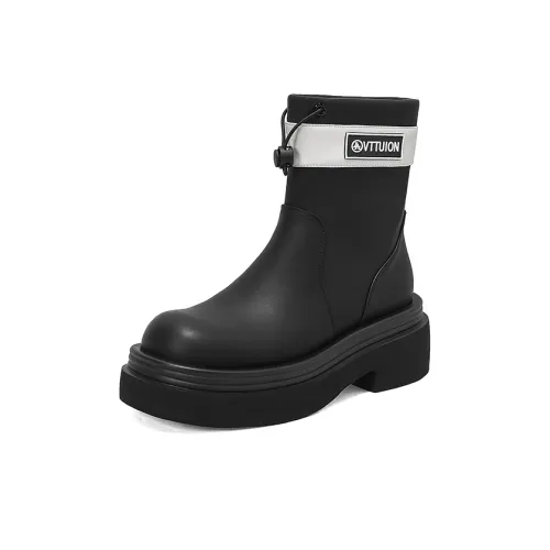 XIAOAJUE Ankle Boots Women's Black