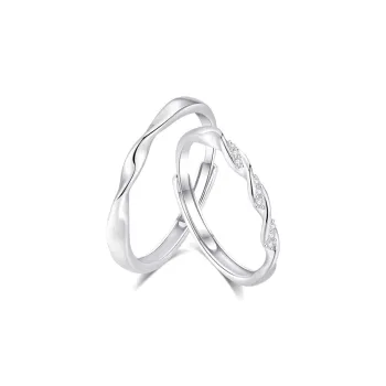 Fortune Gold Zirconia Rings Unisex