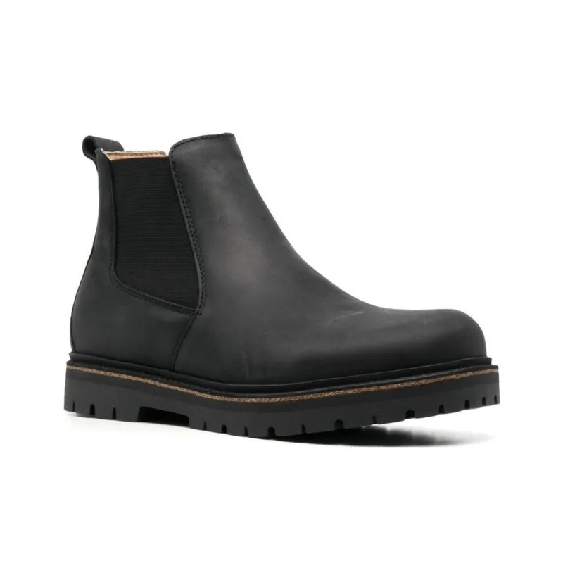 Birkenstock Stalon Natural Leather Nubuck 'Black'-1