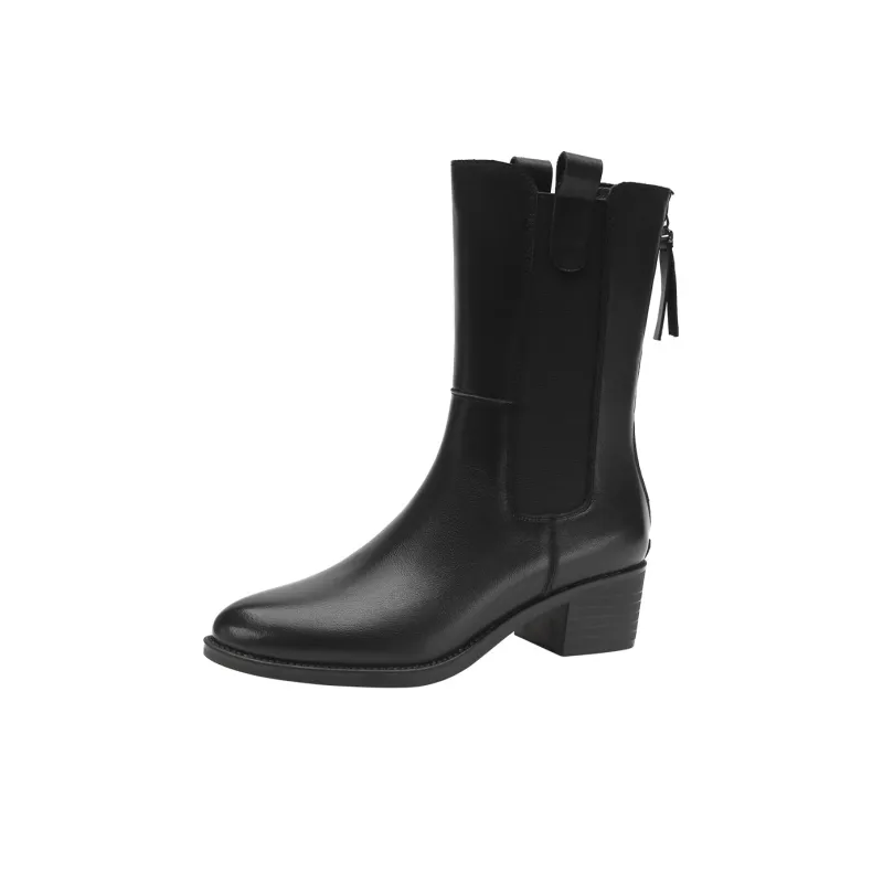Safiya Sophia Chelsea Boots Low Heel Women's-0