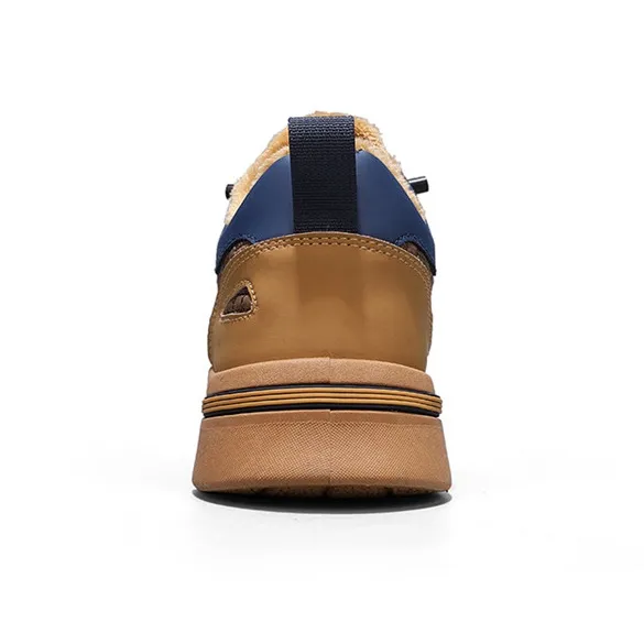 Warrior Thermal Short Snow Boots Men's Khaki Dark Blue-4