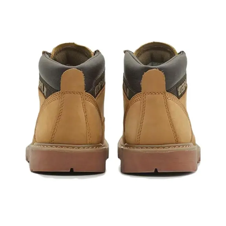 CAT Slip Resistant Ankle Length Outdoor Boots Men's Yellow-2