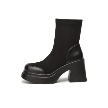 KEKAFU Ankle Boots Women's Black/Brown