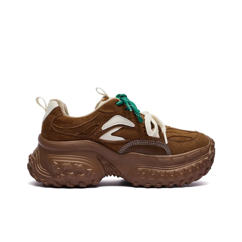FCS Anti Slip And Wear Resistant Warm Low Top Chunky Sneakers Women's-1