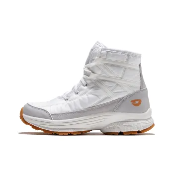 HOT POTATO Warm Wear-Resistant Cushioning Slip-Resistant Coverage Crew Snow Boots Unisex White