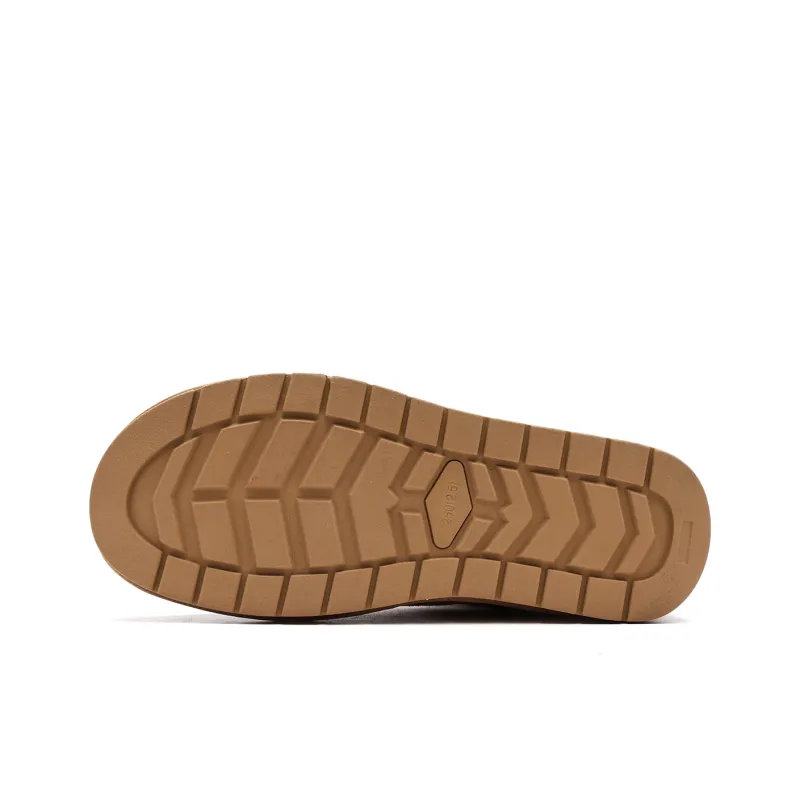 TRUMPPIPE Warm Short Snow Boots Men's Camel-4