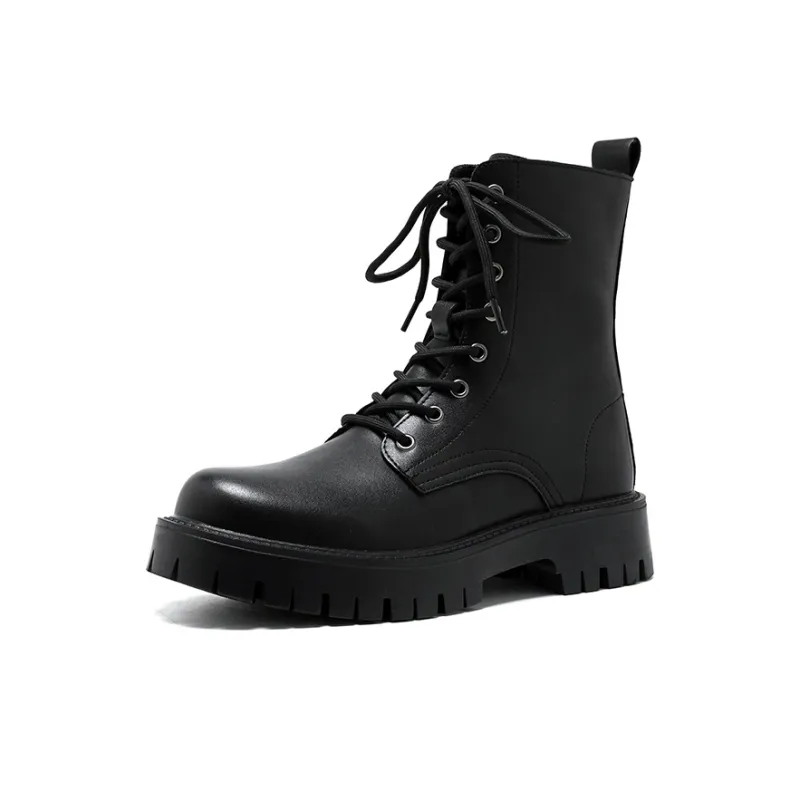 JKEM Martin Boots Men Black/White/Brown-1