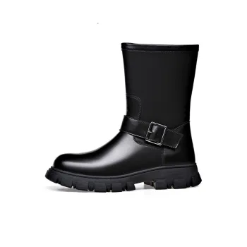 YEDANI Knee high Boots Men Black