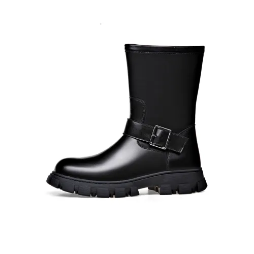 YEDANI Knee high Boots Men Black