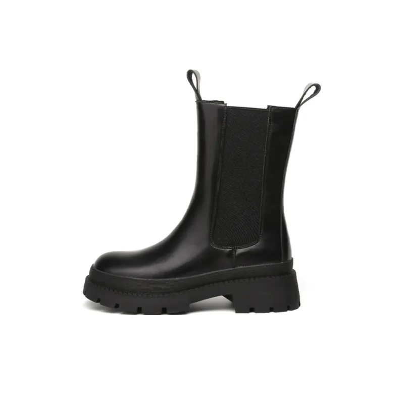 KEKAFU Short Chelsea Boots 5.7cm Women's Black-0