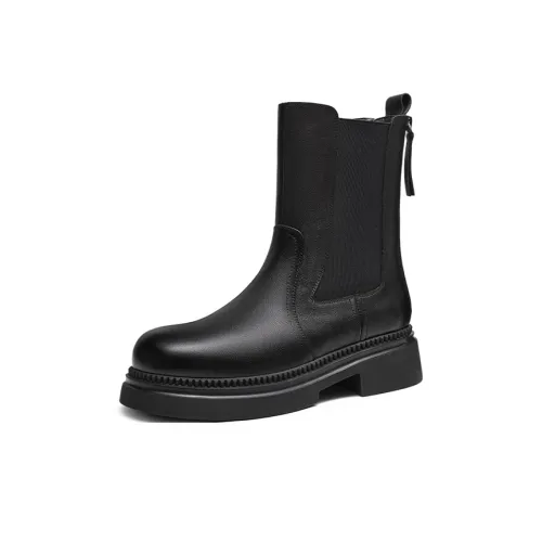RED DRAGONFLY Chelsea Rain boots Medium Heel Women's