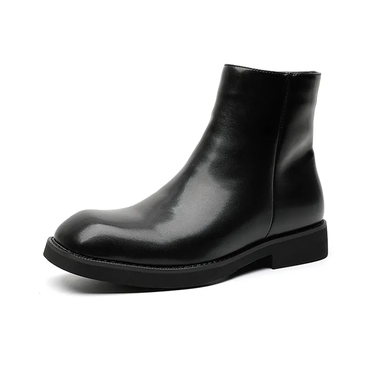 YEDANI Ankle Boots Men Black-1