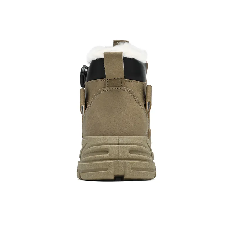 Warrior Warm Height Increasing Crew Snow Boots Unisex Khaki-3