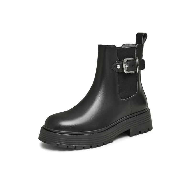 FENGKUANGDONGWUCHENG x Teenmix Chelsea Boots Women's Black-1