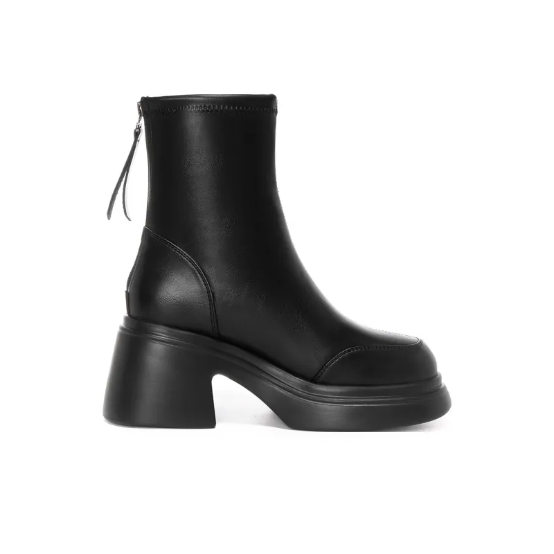 OMS Ankle Boots Women's Black/Brown-1