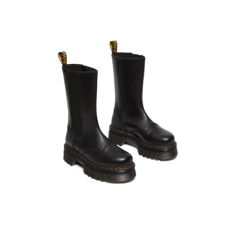 Dr. Martens Audrick Tall Platform Chelsea Boots Black Women's-3