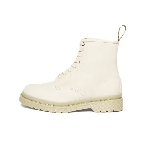 Dr.Martens 1460 Mono Milled Nubuck Short Martin Boot Unisex Ecru