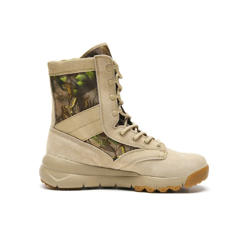 XIANGGUAN Warm Wear Resistant Cushioning Crew Outdoor Boots Unisex Sand-1