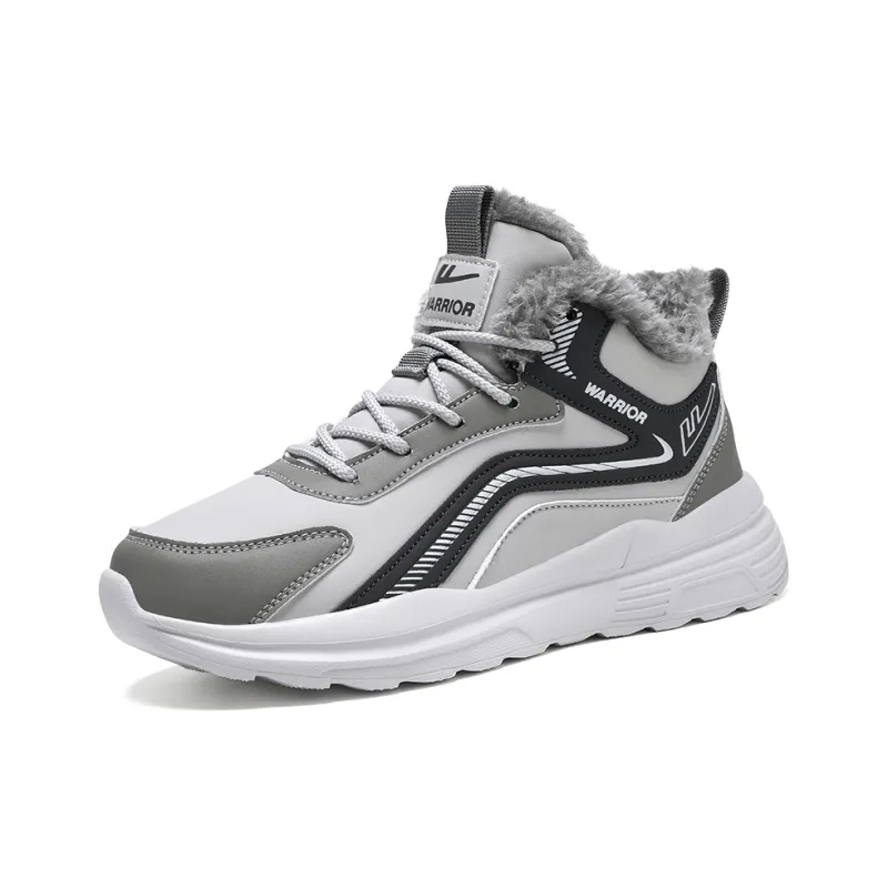 Warrior Insulated Shoes Athletic Shoes Warm Height Increasing Wear Resistant Slip Resistant Snow Boots Unisex-1