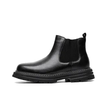 GZZ Short Chelsea Boots Men's Black
