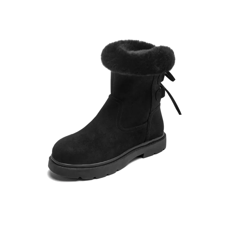 AGSDON Warm And Wear Resistant 14cm Snow Boots Women's-7