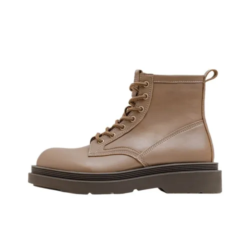 MADEN Short Martin Boot Men's Wild Chestnut Brown