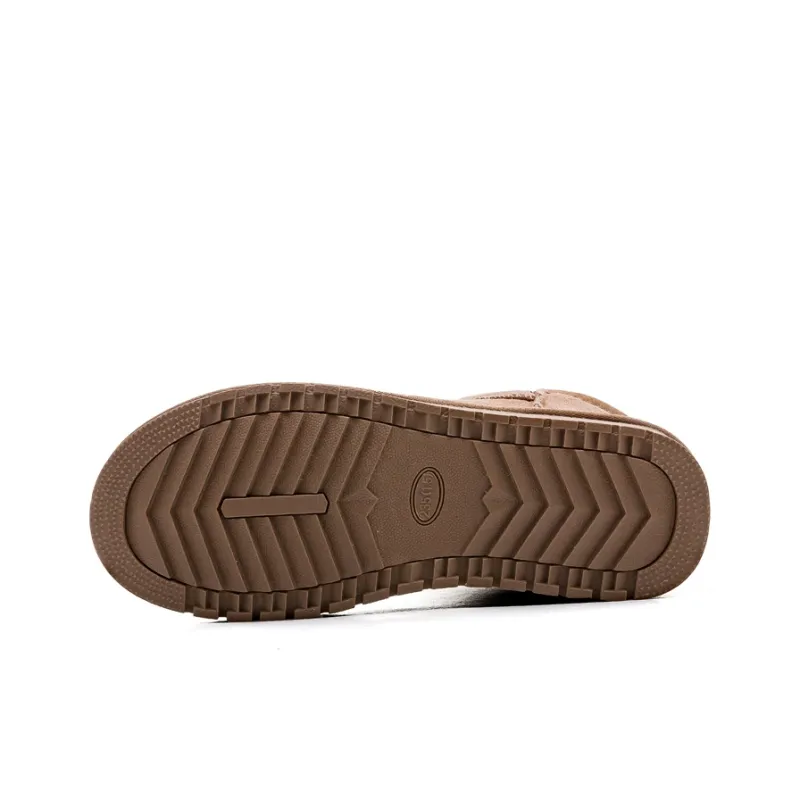 Warrior Short Snow Boots Unisex Brown Gold-4