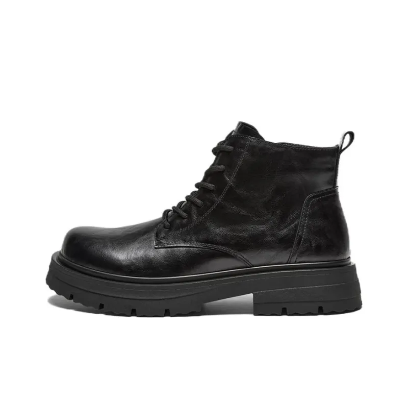 BASTO Martin Boots Men Black-0