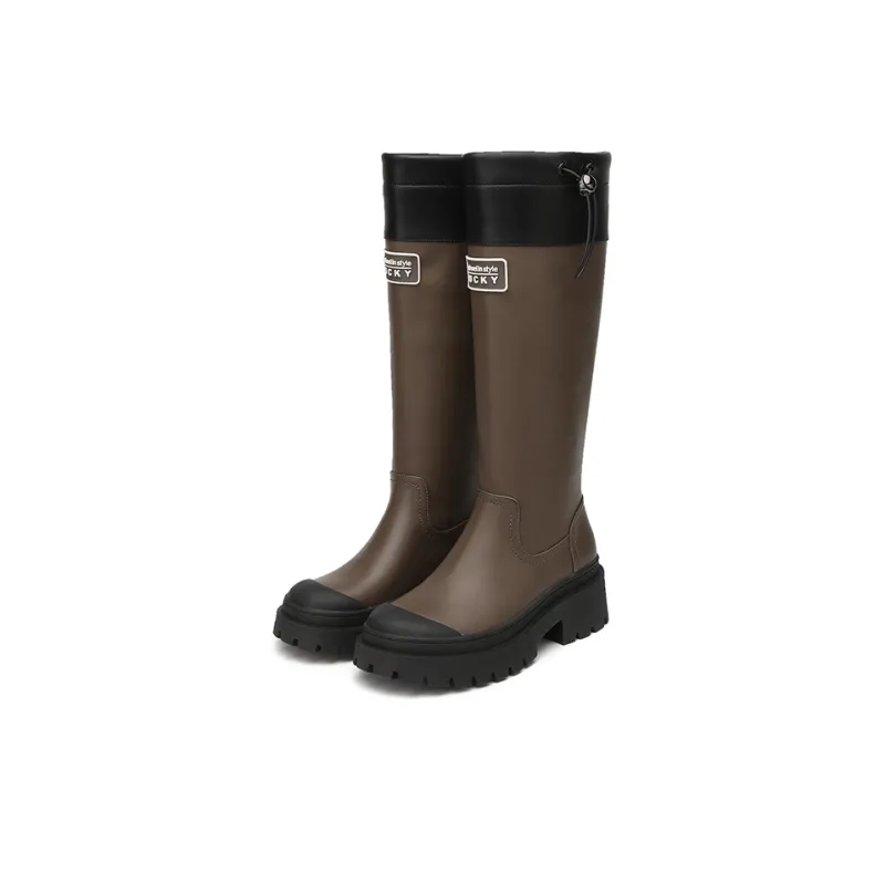 Jin Baichuan Knee-high Boots 5cm Women's-13