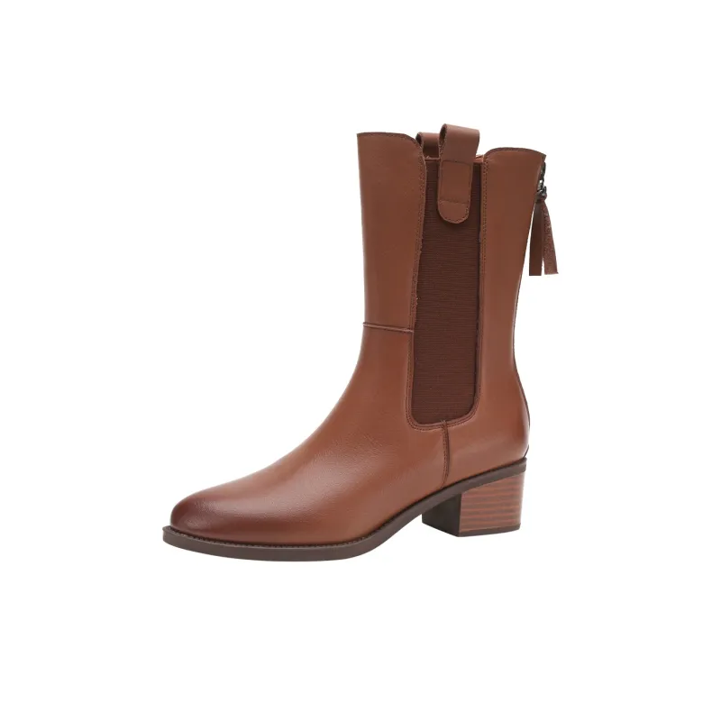Safiya Sophia Chelsea Boots Low Heel Women's-5