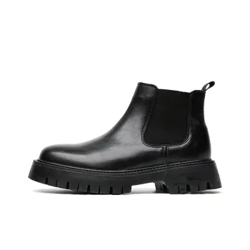 YEDANI Short Chelsea Boots Men's Black