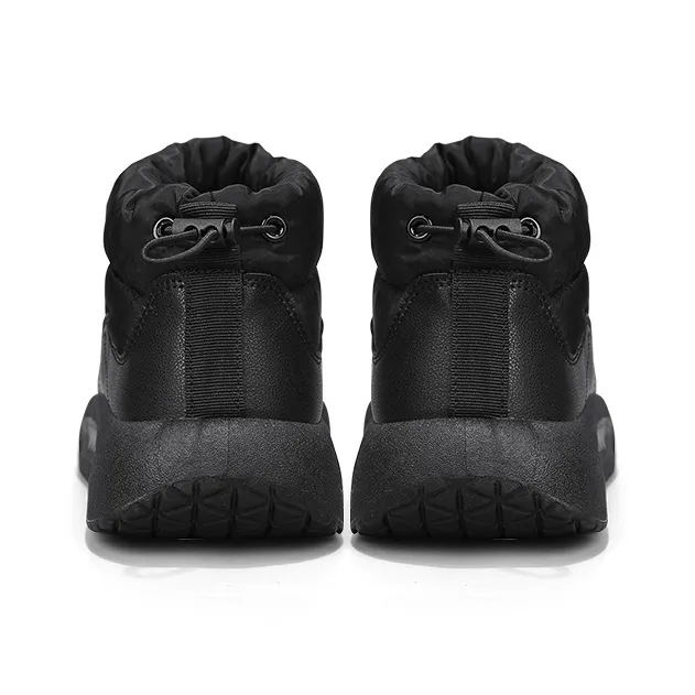 Warrior Thermal Cushioning Height Increase Short Snow Boots Men's Black-4