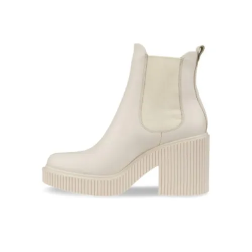 Ecco Short Chelsea Boots 7.5cm Women's Beige
