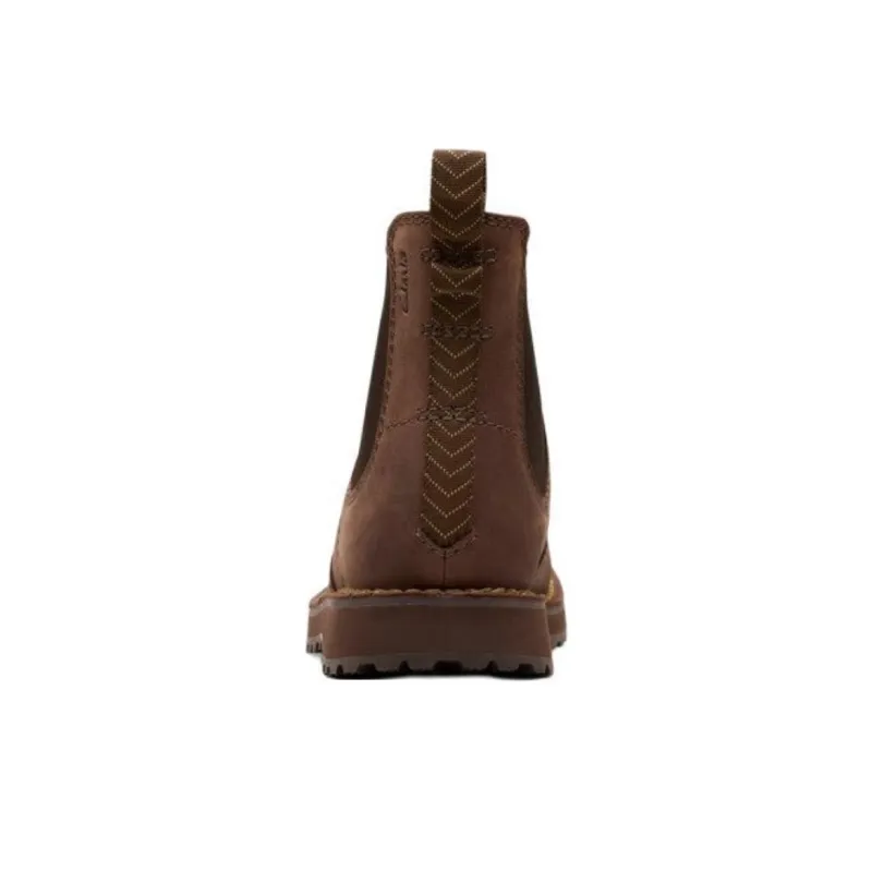 Clarks Crew Chelsea Boots 3cm Men's Brown-3