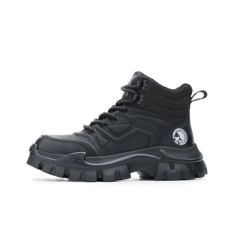 FAIRWHALE Short Outdoor Boots Men's Black-6